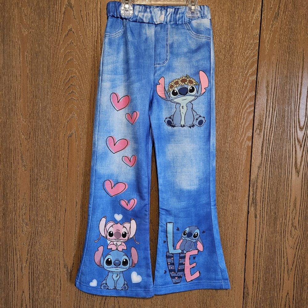 Blue Girls "Stitch" Pants